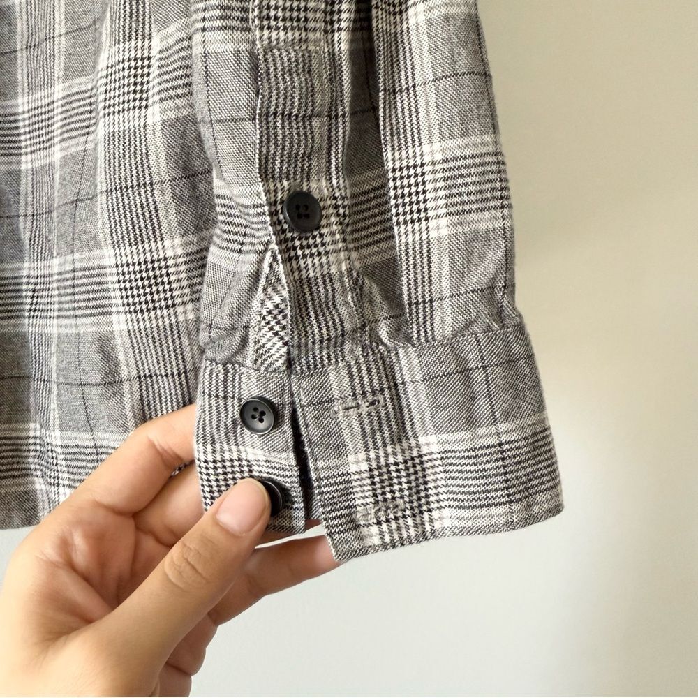 Madewell Plaid Westlake Shirt Button Up Gray S - Picture 6 of 8